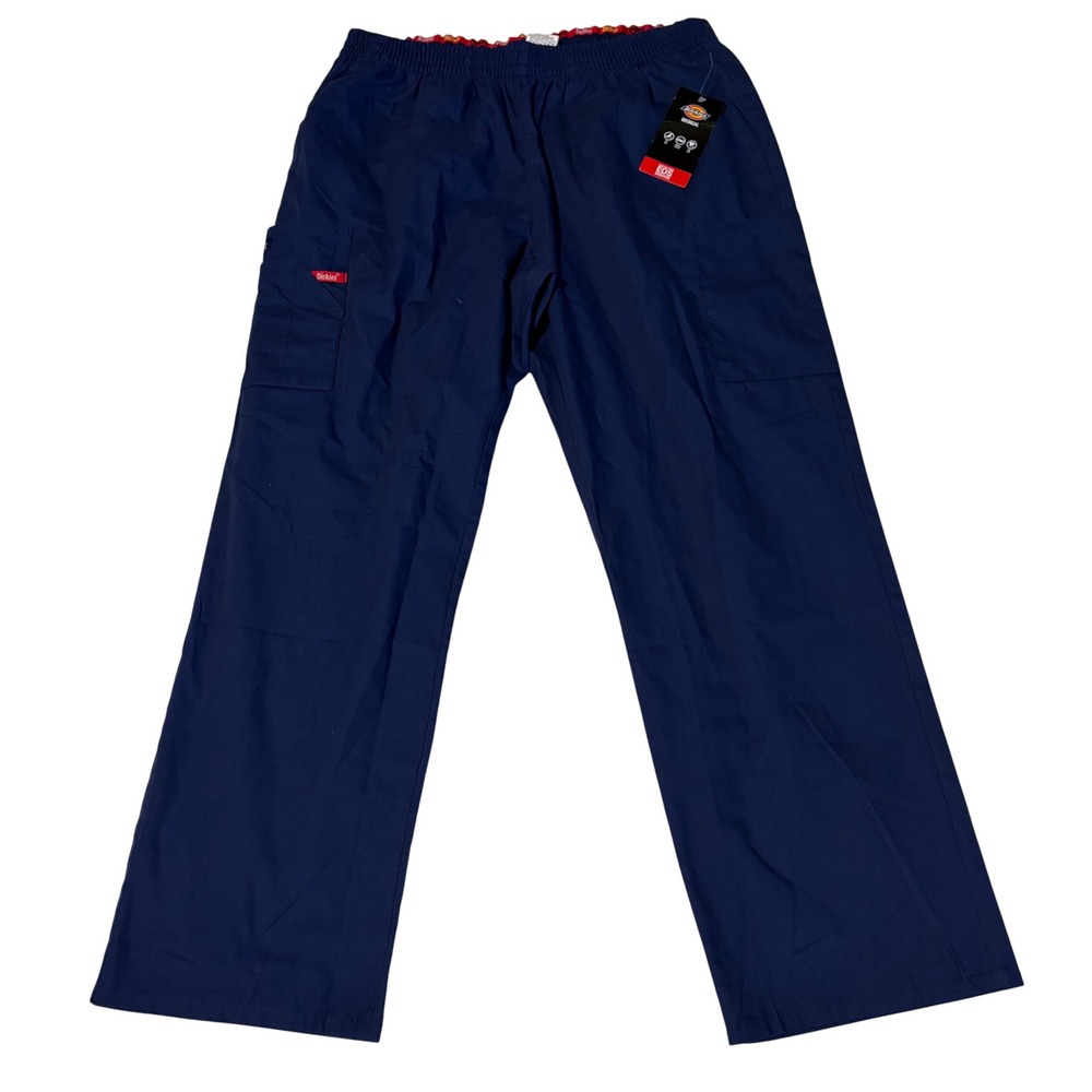 Dickies Scrub Pants Womens Large Petite Navy Blue EDS Signature 86106P NEW